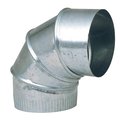 Imperial Mfg 8 in. D X 8 in. D Adjustable 90 deg Galvanized Steel Elbow Exhaust GV0302-A